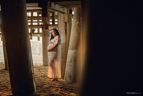 Vivian Maternity - Santa Monica Pier